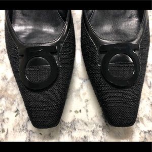 Never worn Salvatore Ferragamo Black Flats 8.5B